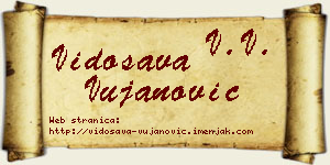 Vidosava Vujanović vizit kartica
